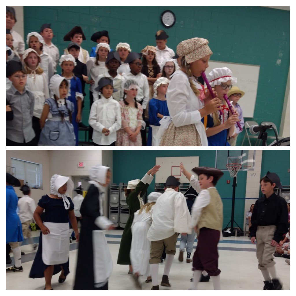 4th grade #eatonolympians did a wonderful job in their Colonial Day program <a href="/EatonElemSchool/">Eaton Elementary</a> #recorders #folkdancing #chorus #nhcschat <a href="/NhcsArts/">NHCSArts</a>