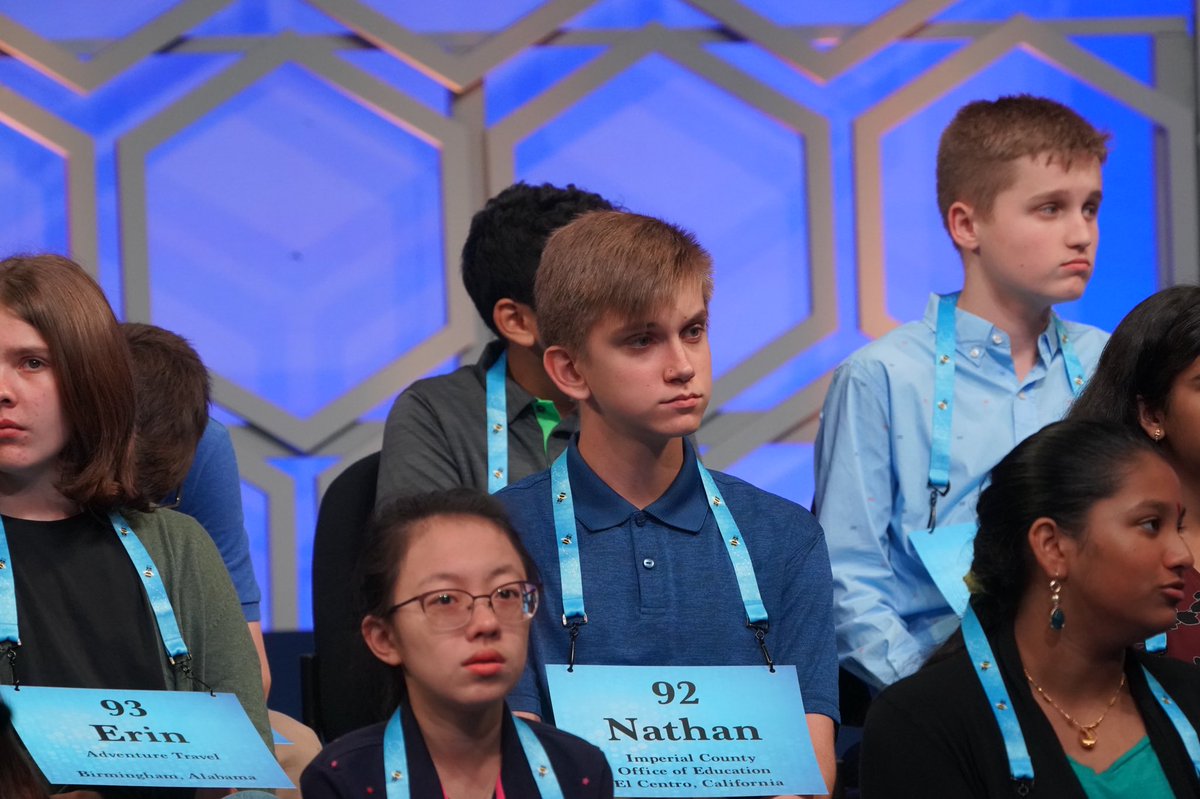 Nathan waiting for his turn. #speller92