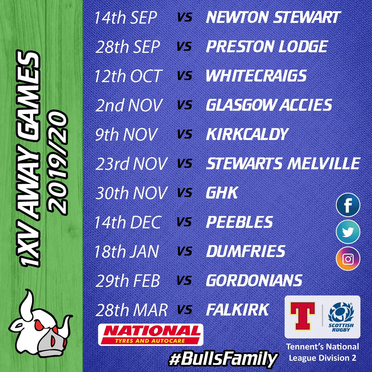 HamiltonBulls's tweet photo. Our 1XV male and female teams found out their schedules today for season 2019/20

#BullsFamily 

🐂🏉💙💚🏆🥇💪 https://t.co/r0nBXZOG35