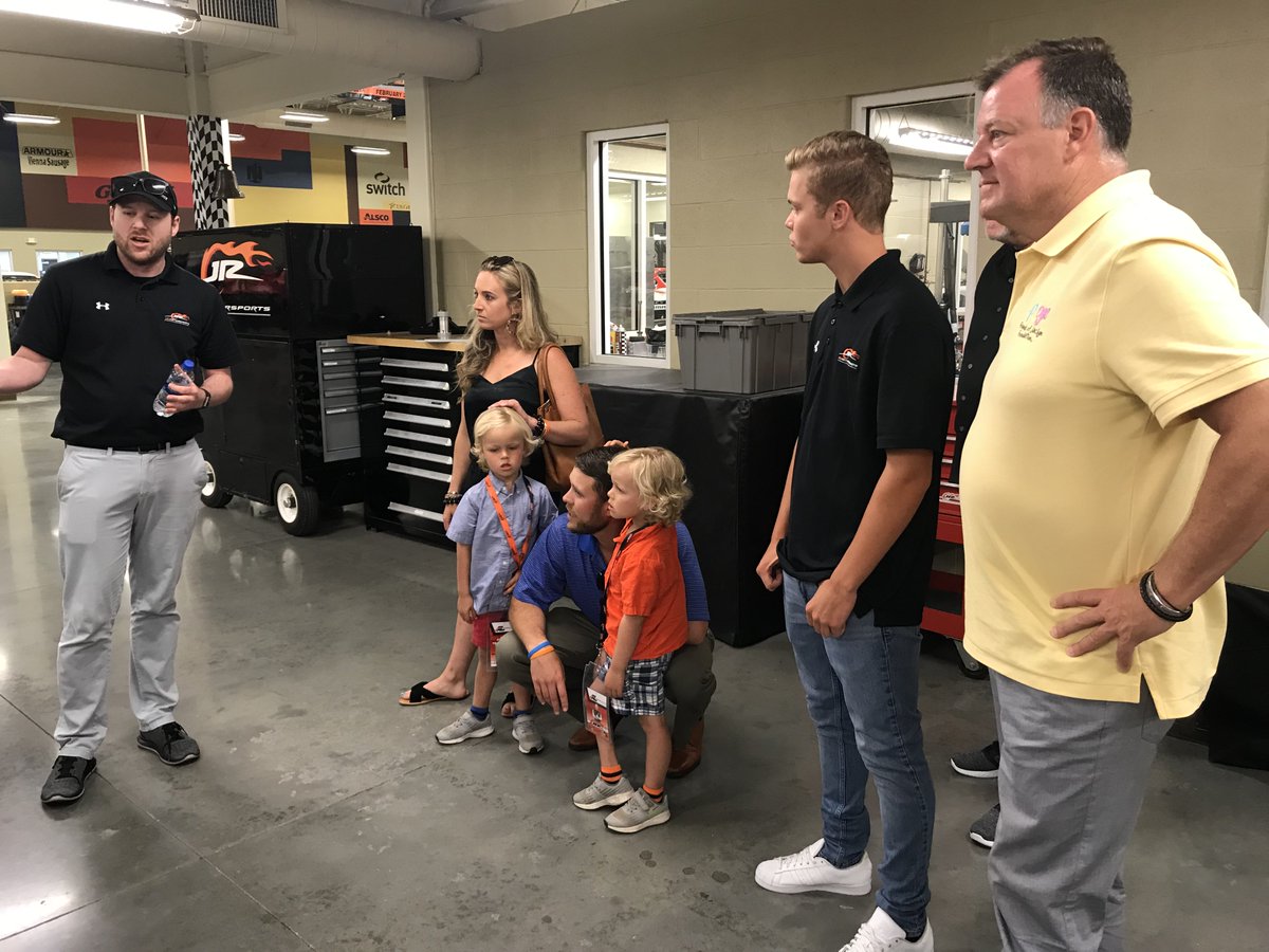 Earlier this week, <a href="/AdamLemkeRacing/">Adam Lemke</a> and his Racing for A Cause program, along with <a href="/FoJFoundation/">Friends of Jaclyn</a>, "adopted" and made Easton and Elijah Evans honorary pit crew members. Their family got a tour of JRM and also A TON of team gear. 

More Info ➡️ bit.ly/2HKn5nx