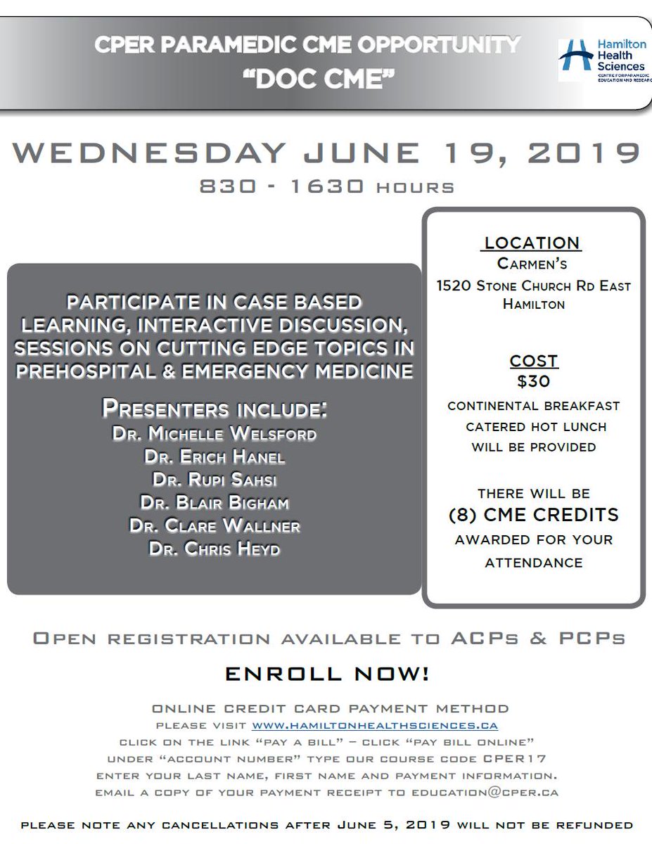 CPER_HHS's tweet photo. WOW! WOW! WOW!  Due to such a large demand, we have opened up more spots for our DOC CME! Come join 100 of your closest friends at this CME event that keeps on getting better and better each year! https://t.co/kjB5y3nyu8