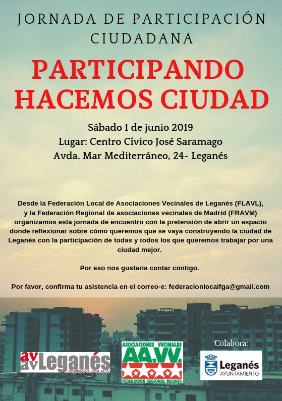pepabejarano56's tweet photo. Cómo sería tu modelo de ciudad?   En el Centro Cívico José Saramago el sábado día 1  de junio, se tratara de participación en los municipios y proyectos para mejorar nuestra ciudad. https://t.co/2E7gwu7qCd