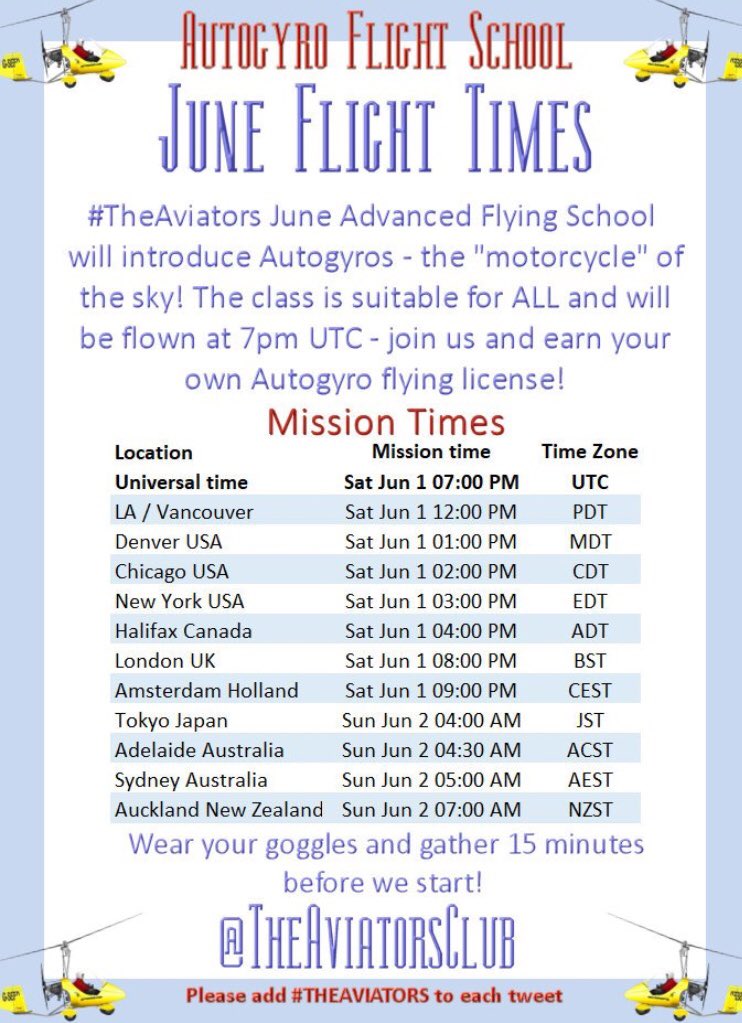 #TheAviators Advanced Flight School is coming up this Saturday June 1st!! Join us as we learn Autogyro flying techniques! 🚁🛩❤️🐾