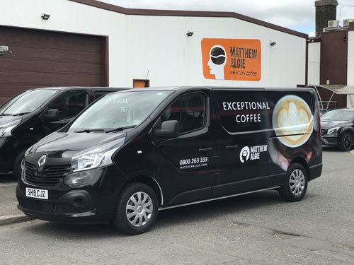 Be on the lookout during your next coffee delivery, our Glasgow vans have had a wee makeover! 😎 😍 #matthewalgie #ExceptionalCoffee