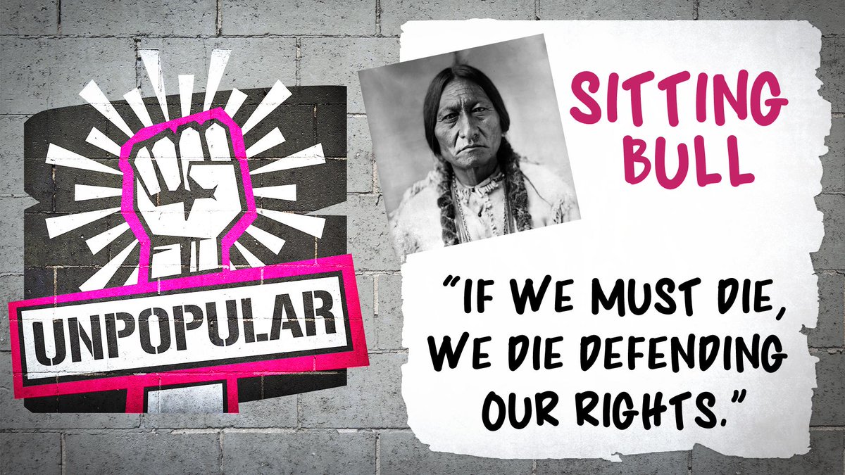 _UnpopularShow's tweet photo. The Lakota people and other Plains tribe members looked upon Sitting Bull as a guide when European Americans migrated west, but his resistance made him a target. Tune in to understand why he was deemed unpopular and what stands he took for his people.

➡ https://t.co/Y9gTBR2C95 https://t.co/7xZjc3Fhk0