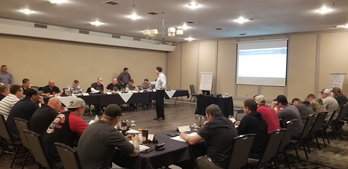 Bonnett's Energy front line leaders and management attending leadership and incident investigation training to serve our clients better....always striving to improve! #Deliverywellahead #Bonnettsenergy
