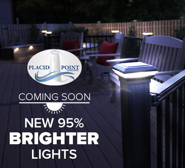 SuperiorRailing's tweet image. Get ready for the upgrade customers have been asking for! The Placid Point team has been working hard to make sure our new #decklights are brighter than ever. Coming soon! hubs.ly/H0hPr-g0