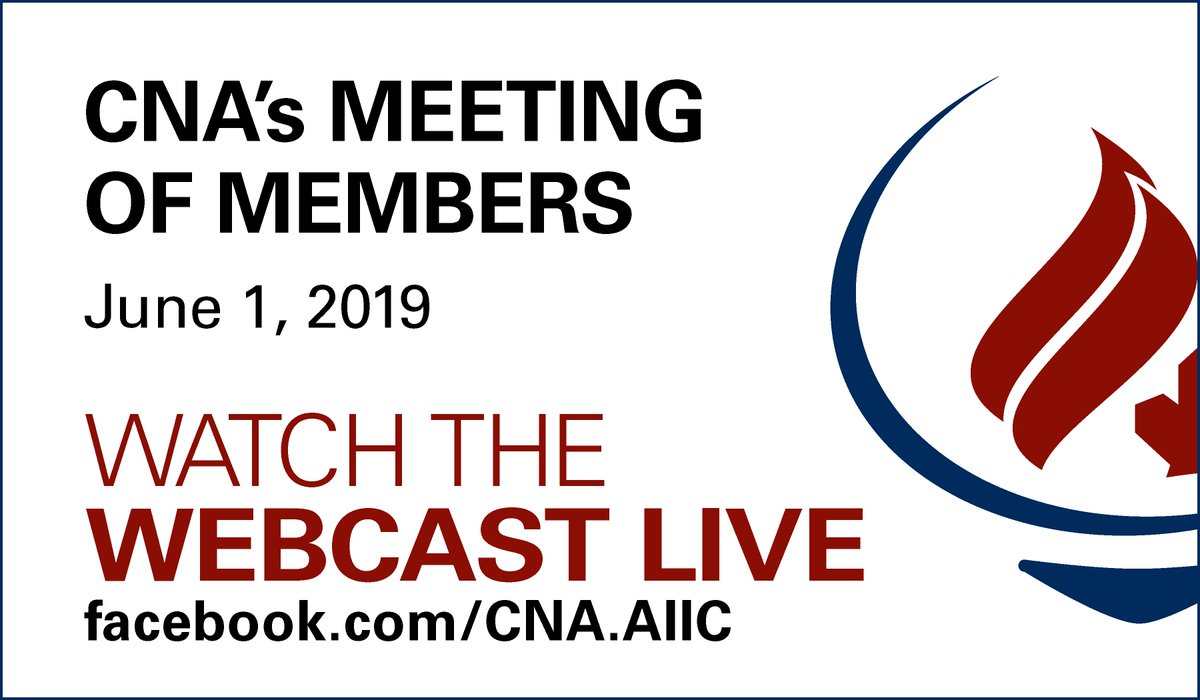 canadanurses's tweet photo. Watch @canadanurses Meeting of Members 2019 on Facebook Live &amp; via webcast in EN &amp; FR https://t.co/2u6ScxlpAs https://t.co/WrCXv76YtR 
Saturday June 1st, 2019 @ 08:30 (Pacific Time). 
The full agenda can be found here: https://t.co/fD2Mdjt9XS 
#CNA2019 #AIIC2019 #VoiceToLead https://t.co/pAwy6JARkp