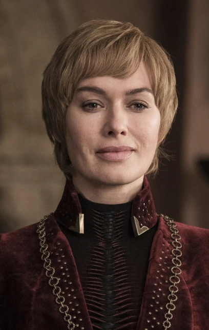 ACupOfThrones's tweet photo. And here's his queen, Cersei! She could probably be described as 'long-suffering', but she *did* spend the entire marriage sleeping with her twin brother. Cersei's non-incest-related hobbies include scheming - with mixed results - and drinking wine. #cupofthrones https://t.co/vPkZzhXGKR