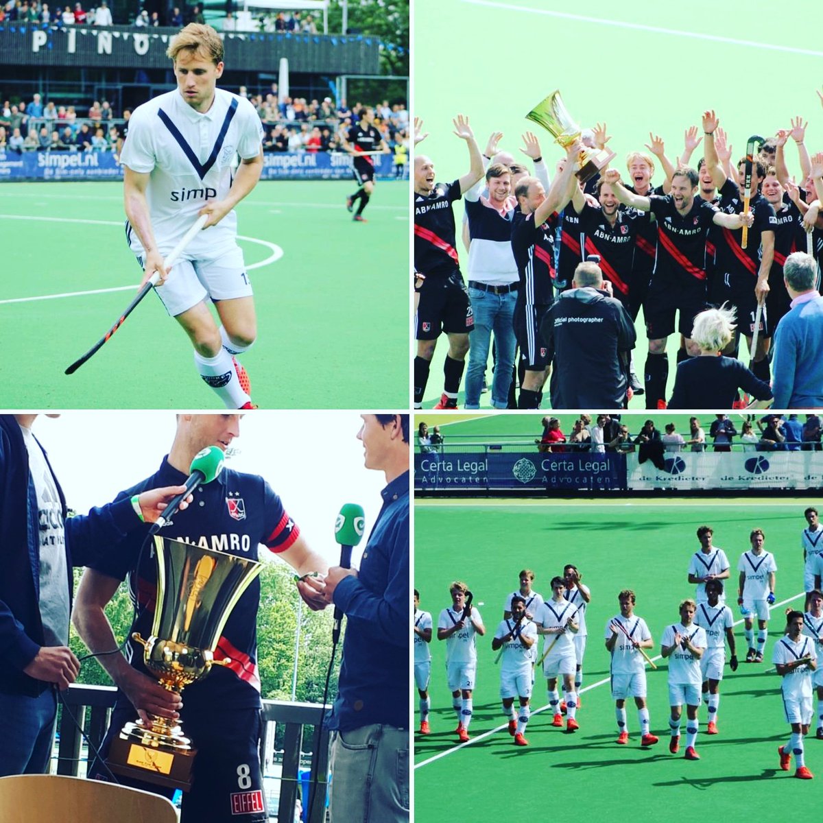 HockeyStyle's tweet photo. #goldcup #pinams De gouden beker was voor @ahbchockey die bij de buren de finale speelden. Toch een prijs na een zwaar seizoen. De winst was echter voor @Hockey_Pinoke met de terugkeer van hun nr. 13 @dennis_warmerdam
De ontvangst was warm als altijd.
Dank Pinoke! Fijne avond! https://t.co/dy5jbI98kV