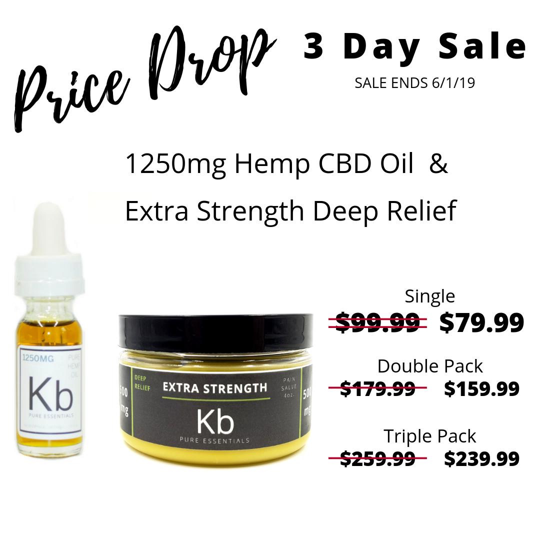 kbPureSD's tweet photo. PRICE DROP--3 Day Sale on Top Hemp CBD Products! - https://t.co/OyFVJ66fPi Don't miss out on our 3 Day Price Drop on 1250mg Hemp CBD Oil and Extra Strength Deep Relief! No Coupon Required! https://t.co/a1pPPi6tIk