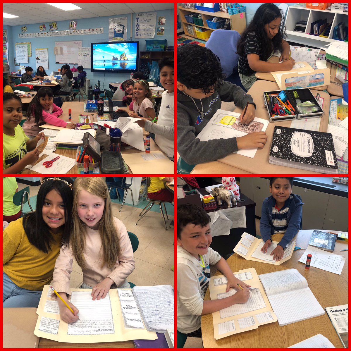 HamptonBaysES's tweet photo. #WeAreHB #EngageHB Ms. Neroulas’s third graders enjoyed learning all about animals! They’re all so proud of their amazing projects.
#hbrocks https://t.co/VTtYG5MeWn