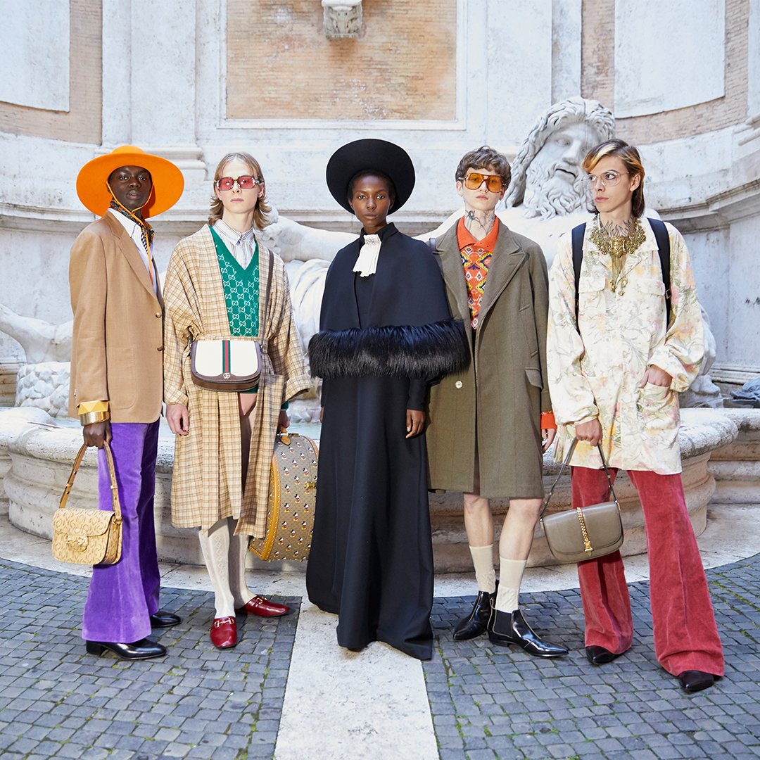 gucci (@gucci) on Twitter photo 70s shapes and clerical silhouettes inside the #GucciCruise20 fashion show held at Rome’s Capitoline Museums <a href="/museiincomune/">Musei in Comune Roma</a> . #MuseiCapitolini 70s shapes and clerical silhouettes inside the #GucciCruise20 fashion show held at Rome’s Capitoline Museums <a href="/museiincomune/">Musei in Comune Roma</a> . #MuseiCapitolini