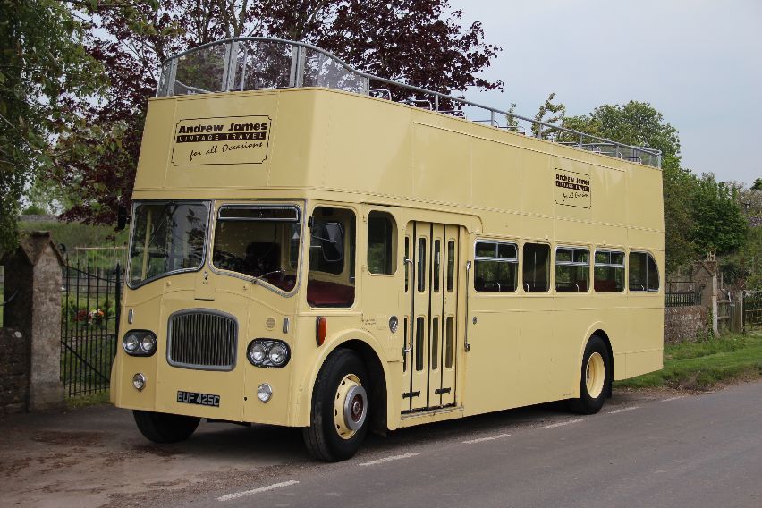 Our open top 1965 Leyland PD3 (affectionately known as Buffy) with its beautiful cream coloured Queen Mary bodywork is available for all manner of events and special occasions! 😍 #vintagewedding