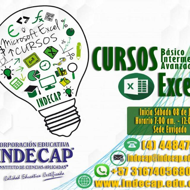 INDECAPOFICIAL's tweet photo. Vuélvete un profesional en Excel!!!
ven y realiza nuestros cursos este Sábado 8 de junio de 7:00 am - 12:00 pm 
 CUPOS LIMITADOS https://t.co/HoUX7pNm2n