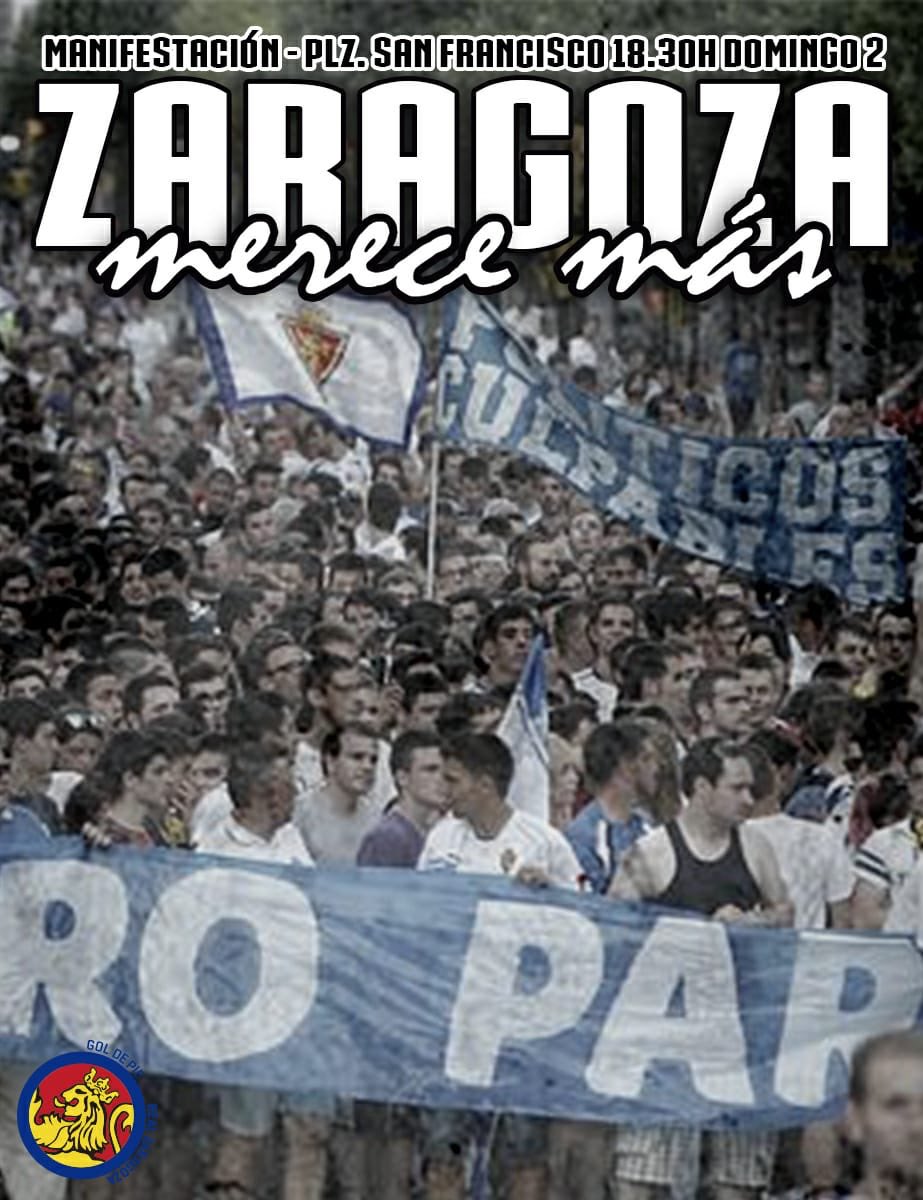 gol_pie's tweet photo. ¡¡Zaragoza merece más!! https://t.co/a2s2uc4poB
