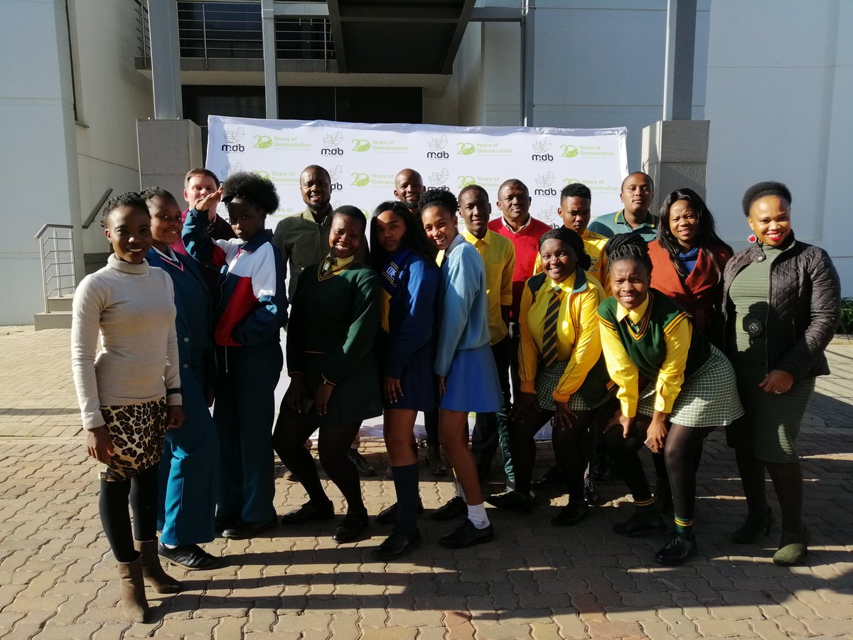 MunicipalBoard's tweet photo. MDB participated in the national #TakeAgirlChildToWork campaign to expose the children to opportunities within the MDB with staff and the Board Members. 
#20YearsofDemarcation
#TakeAgirlChildToWork https://t.co/7pDKahE7Kz