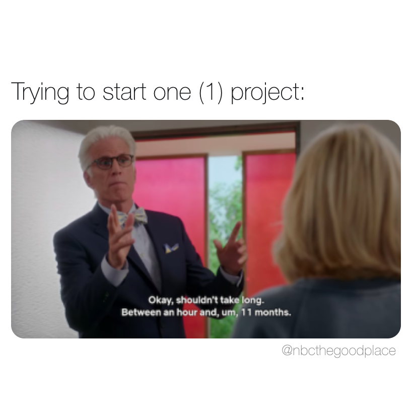 nbcthegoodplace's tweet photo. Michael? More like MEMEchael. https://t.co/j959TCDHIU