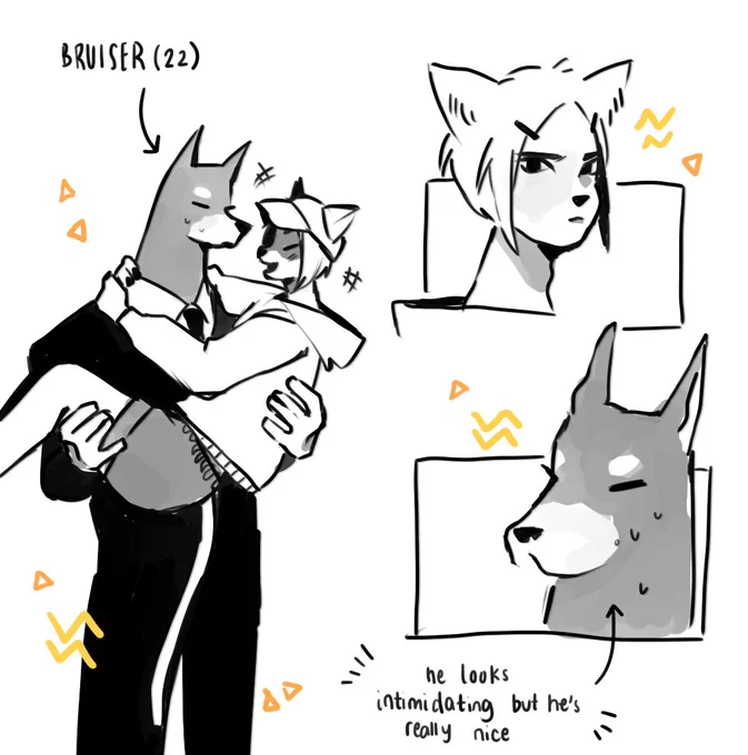 his bf is a salaryman......and he is big.....that is all 