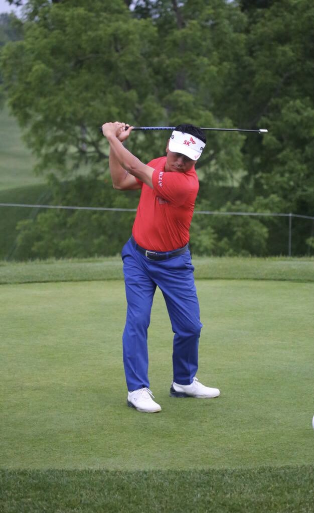 SuperSpeedGolf's tweet photo. KJ Choi working with his SuperSpeed set at the Memorial today. @GolfWRX https://t.co/RnUNUdIR0H