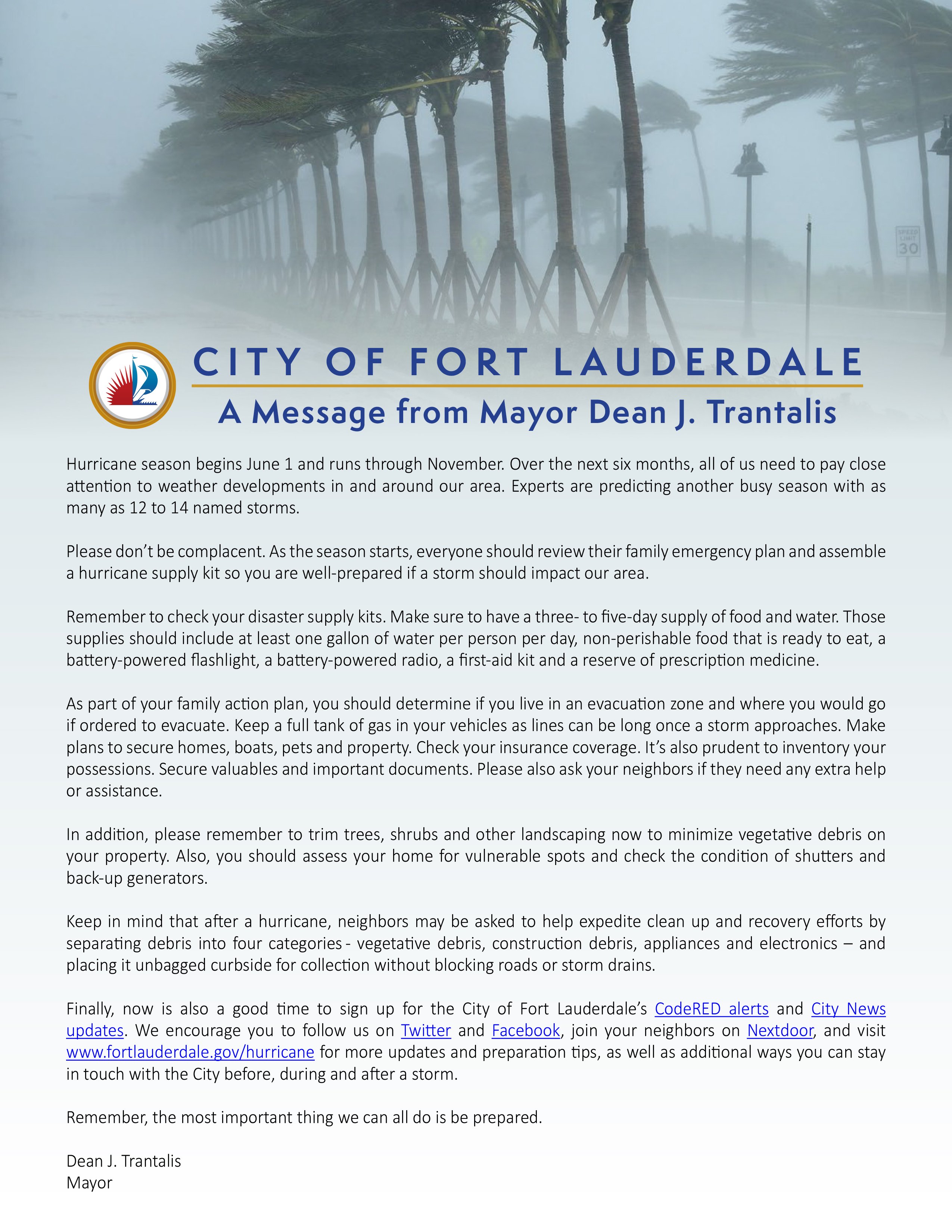 Mayor Dean J. Trantalis on Twitter: Attention all businesses