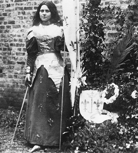 Joan Pope on Twitter: "St. Thérèse of Lisieux as Joan of Arc, 1895… "