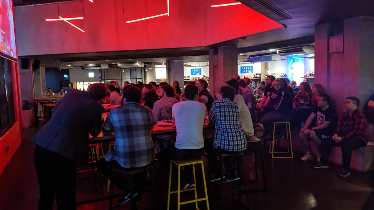 ESLUK's tweet photo. Final Game at the #ESLOneBirmigham viewing party! 

Great warmup for tomorrow’s first Arena Day 🎈 https://t.co/nuFilMOYG5