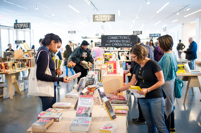 knowledgeSF's tweet photo. This #tbt is for Added Value w/ @ssyjuco. We transformed @sfmoma's Schwab Hall into a massive public book sale w/ radical re-organization of thousands of used books to benefit @sfpubliclibrary. Thank you Prelinger Library, @relatedtactics, &amp; @FriendsSFPL!
https://t.co/smpGT45SkL https://t.co/jbqD4inlDu