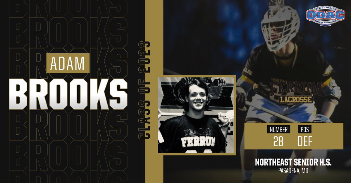 Ferrum_Lacrosse's tweet photo. Adding another Northeast (MD) Eagle to the Ferrum Lacrosse Brotherhood, we welcome Defenseman, #28- Adam Brooks to the Class of 2023 #itsagreatdaytobeapanther #thisisferrum #panthernation #gopanthers #goferrum #blackshirts #blackhats #pantherpride https://t.co/EjAoScX4fv