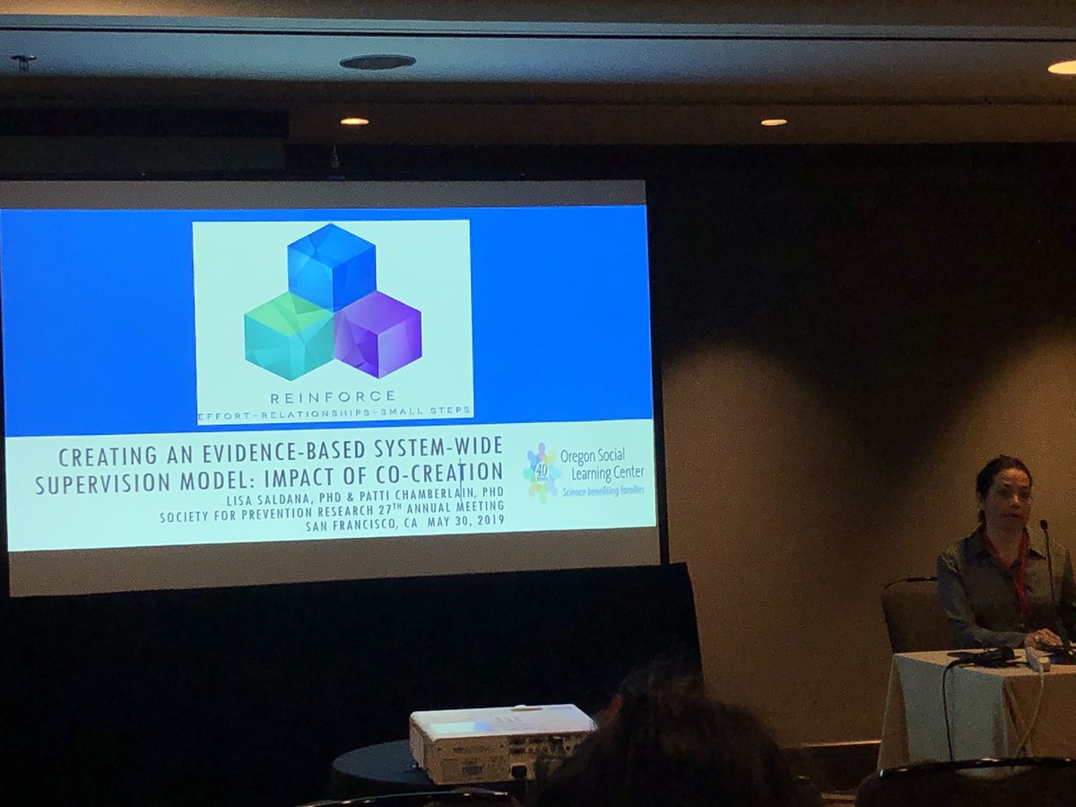 Exciting to hear Lisa Saldana’s talk about codesign/co-creation as a strategy to increase the implementability of EBPs. #SPRConf2019 #SPRConf19