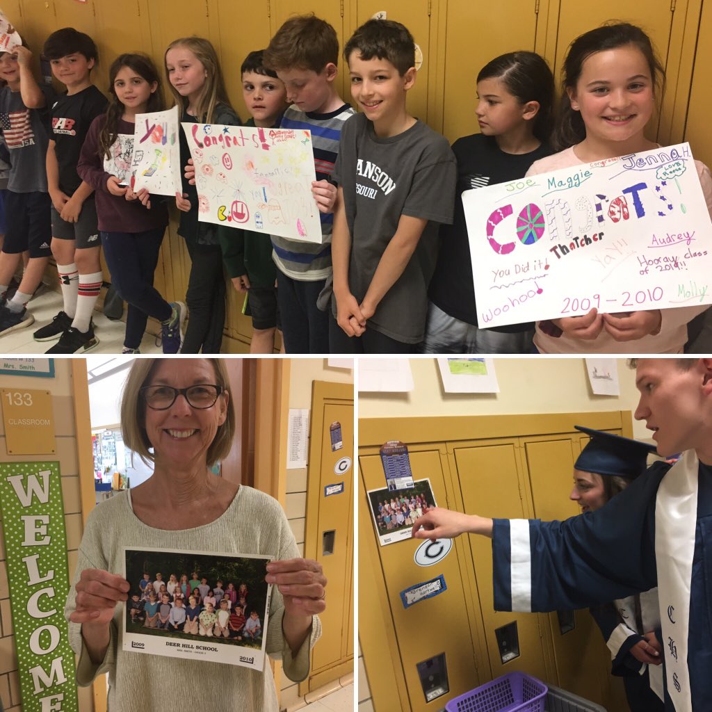 DeerHillSchool's tweet photo. We “capped” 👨‍🎓👩‍🎓off a busy 24 hours with our first ever Senior Salute. Congratulations, CHS seniors and thank you for inspiring us today! @TheBTScott #proudtobedeerhill #proudtobecps https://t.co/yyxQSABoEi