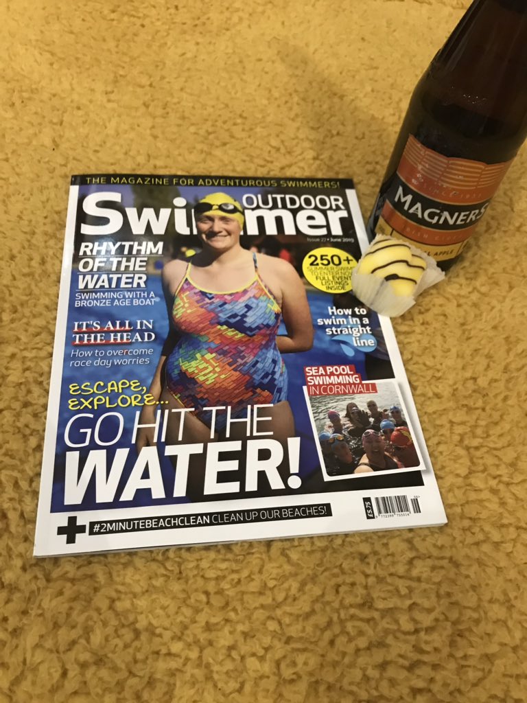 Cake, Cider and the latest <a href="/outdoor_swimmer/">Outdoor Swimmer</a> magazine.... perfect way to wind down after a busy day at work. #Swimrun #cider #Cake #openwaterswimming #eveningchill
