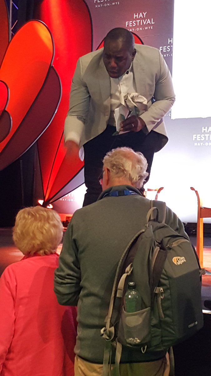 Anne_E_Taylor's tweet photo. Wow.... @DavidLammy inspirational lecture @hayfestival. Next Labour leader? https://t.co/ANDCL9PVDL