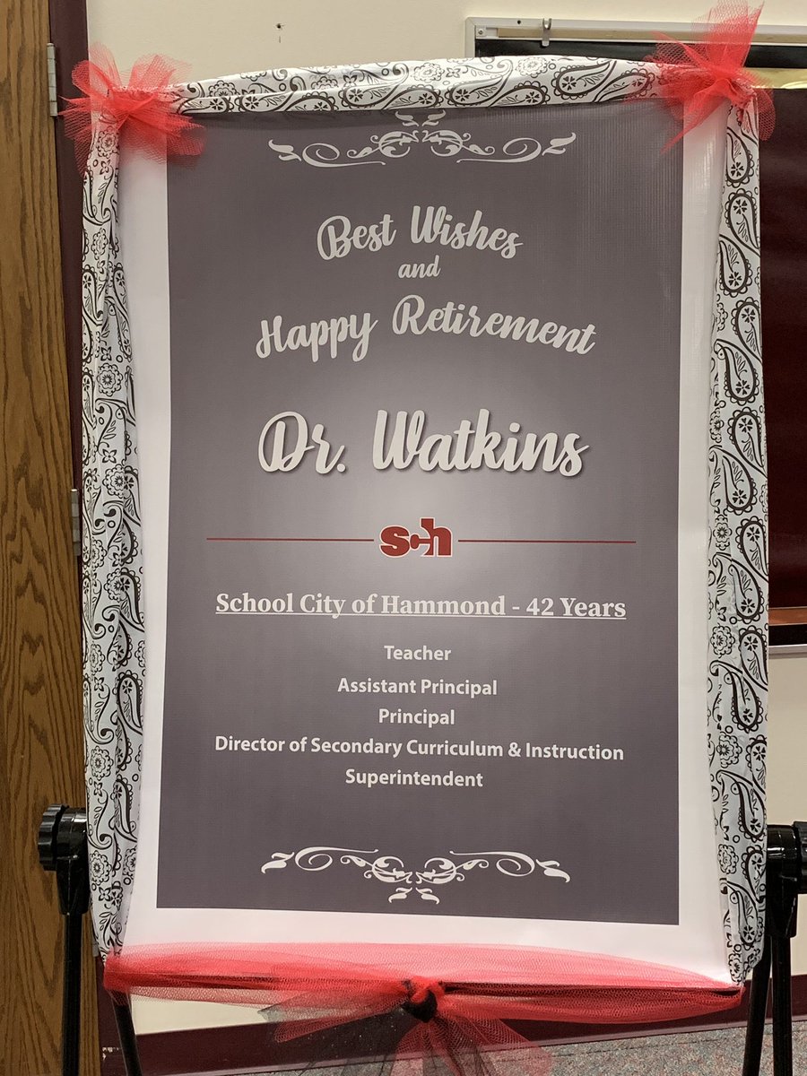 SCHLunch's tweet photo. Some additional photos from Dr. Watkins retirement gathering this afternoon. #schk12 #42YearsOfService https://t.co/ny0U213Stq