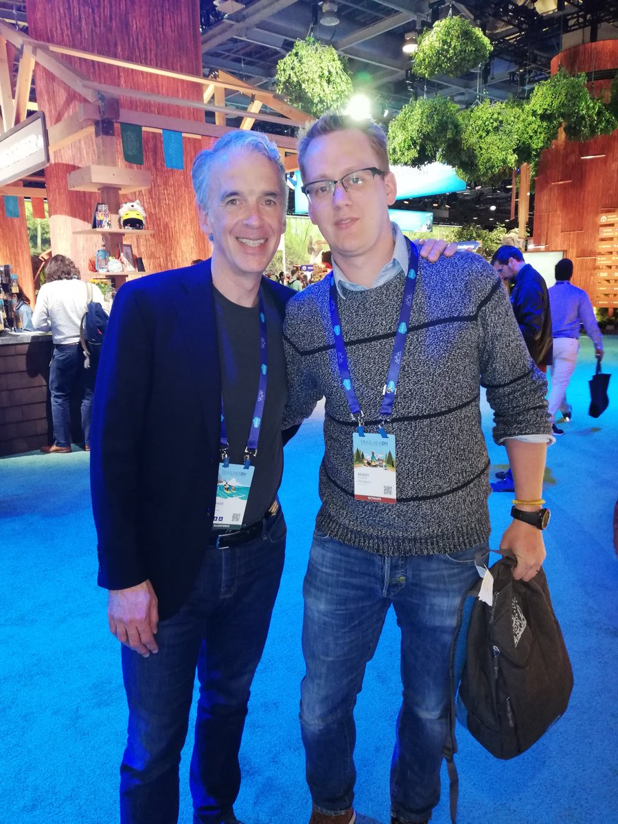 It's not Astro, Appy or Einstein, but a picture with <a href="/parkerharris/">Parker Harris</a> will do as will at <a href="/trailhead/">Trailhead</a> #TDX19 <a href="/salesforce/">Salesforce</a>