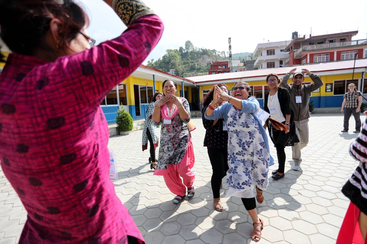 <a href="/LaurierEdu/">Laurier Faculty of Education</a> <a href="/judyhalpern/">Magic Suitcase</a> <a href="/JhonelMorvan/">Jhonel Morvan, Ph.D.</a> <a href="/gabrielosson/">Gabriel Osson</a> <a href="/BruceAlexander4/">Bruce Alexander</a> <a href="/jmuellerprof/">Julie Mueller</a> Love the joy in this picture from ELI Nepal!