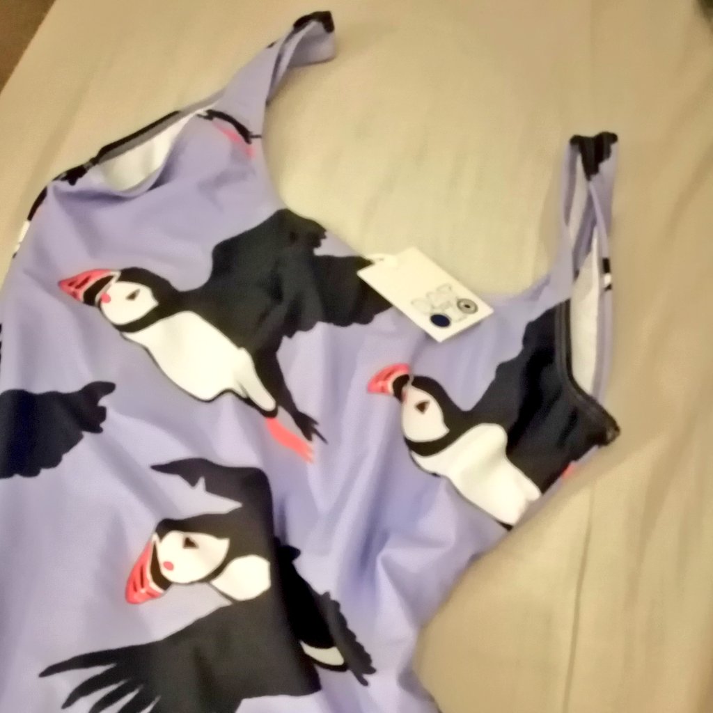 sarah_millerick's tweet photo. This whole open water @swimathon challenge thing was really just an excuse to buy this ridiculously fun swimsuit. Which is made from recycled plastic bottles! 😍😍😍 I know, I was meant to get a wetsuit. Shhhhhh. #batoko #ecoswimwear https://t.co/oDQm4UIICg