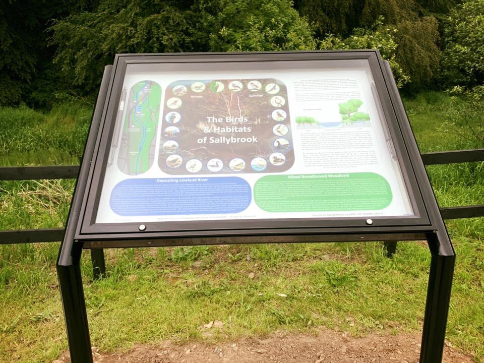SallybrookT's tweet photo. This is our new bird sign which was installed this week. Big thank you to Mike O’Keeffe who did the bird survey for us. He also designed the sign and painted each of the birds. Thanks as well to Gerard O’Hora and his team in the council for installing it. 👍🏻 @okeeffeml @Corkcoco https://t.co/nmDlyRGpbX