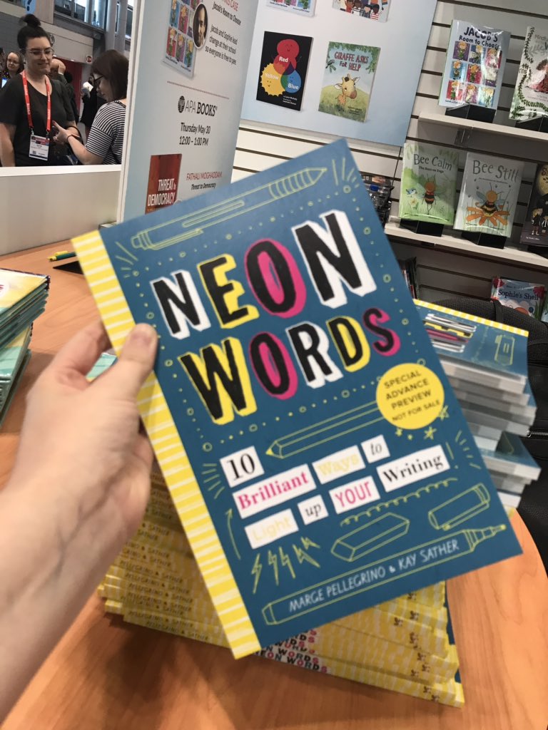 MaginationPress's tweet photo. Love writing? Come by for our #NeonWords giveaway!! It’s a must-have tool for middle grade readers to learn the art of #creativewriting. We’ll give away copies as long as supplies last! #BookExpo19 https://t.co/VK9M9dSIGg