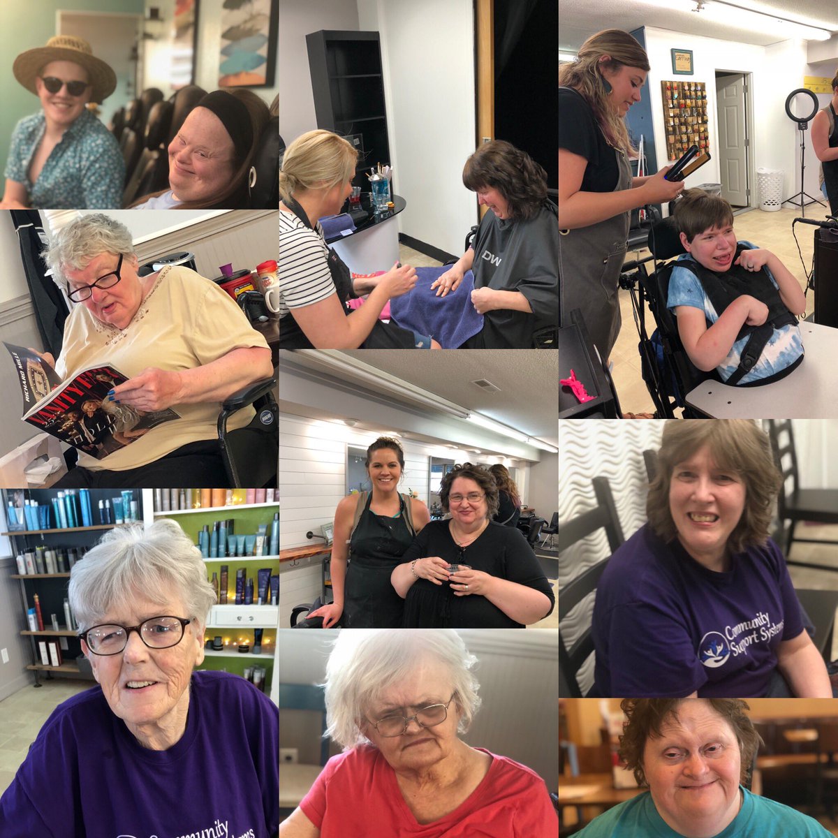 CSSCaresIL's tweet photo. Day 1 of CSS Day Camp for Adults included a trip to the Plot Twist Salon &amp; Spa for manicures and hair styling before heading out to dinner!  What a great day of pampering and fun! #csscares #ifeelpretty #plottwistbeauty&amp;fun https://t.co/VpcuzX5VeJ