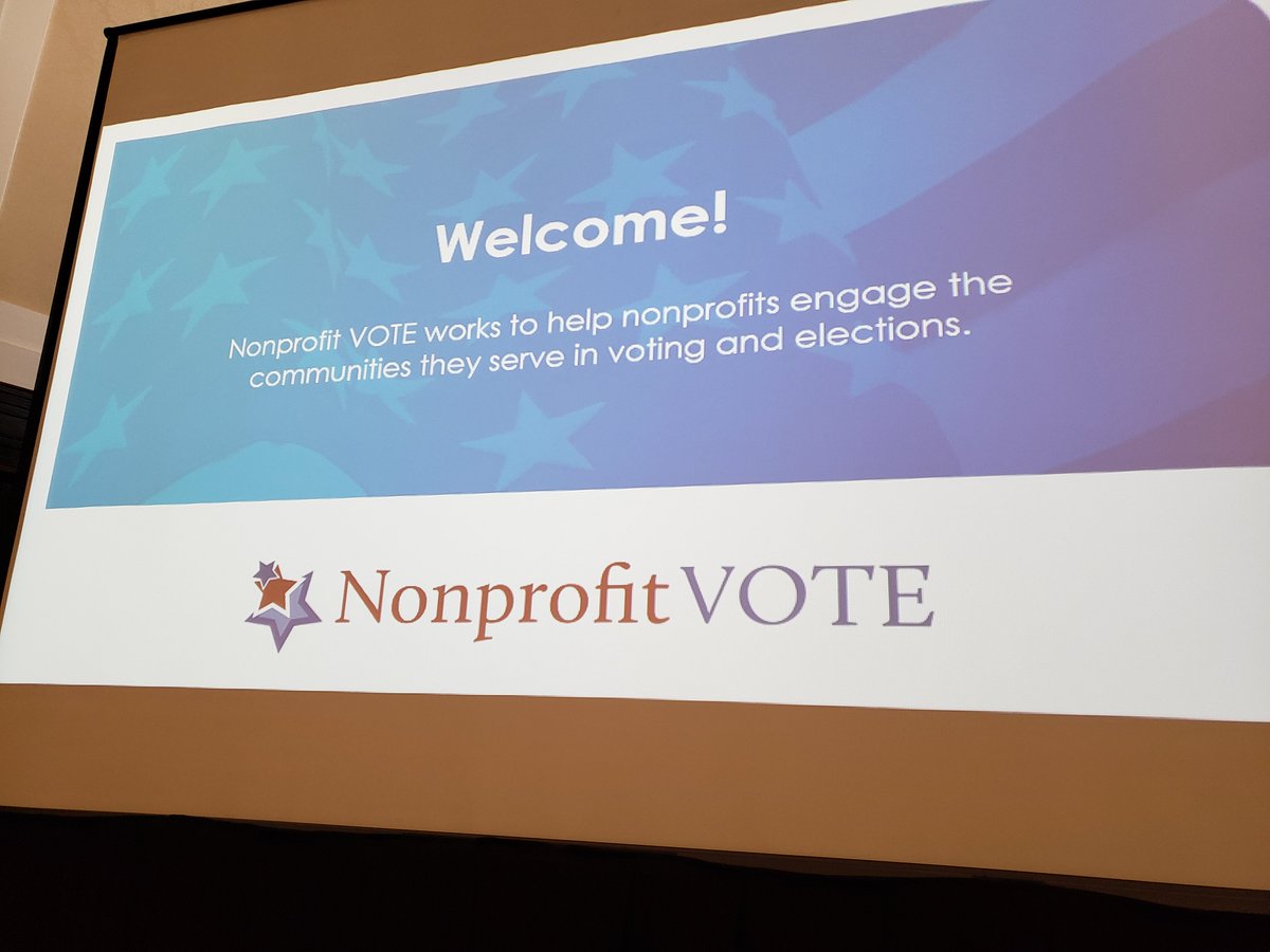 NpVOTE's tweet photo. Our #EngagingNewVoters event is ON at the @PressClubDC! See our new report highlighting the real impact nonprofits have on voter turnout! https://t.co/SH6vx4QZFN https://t.co/6U4oWzaOl2