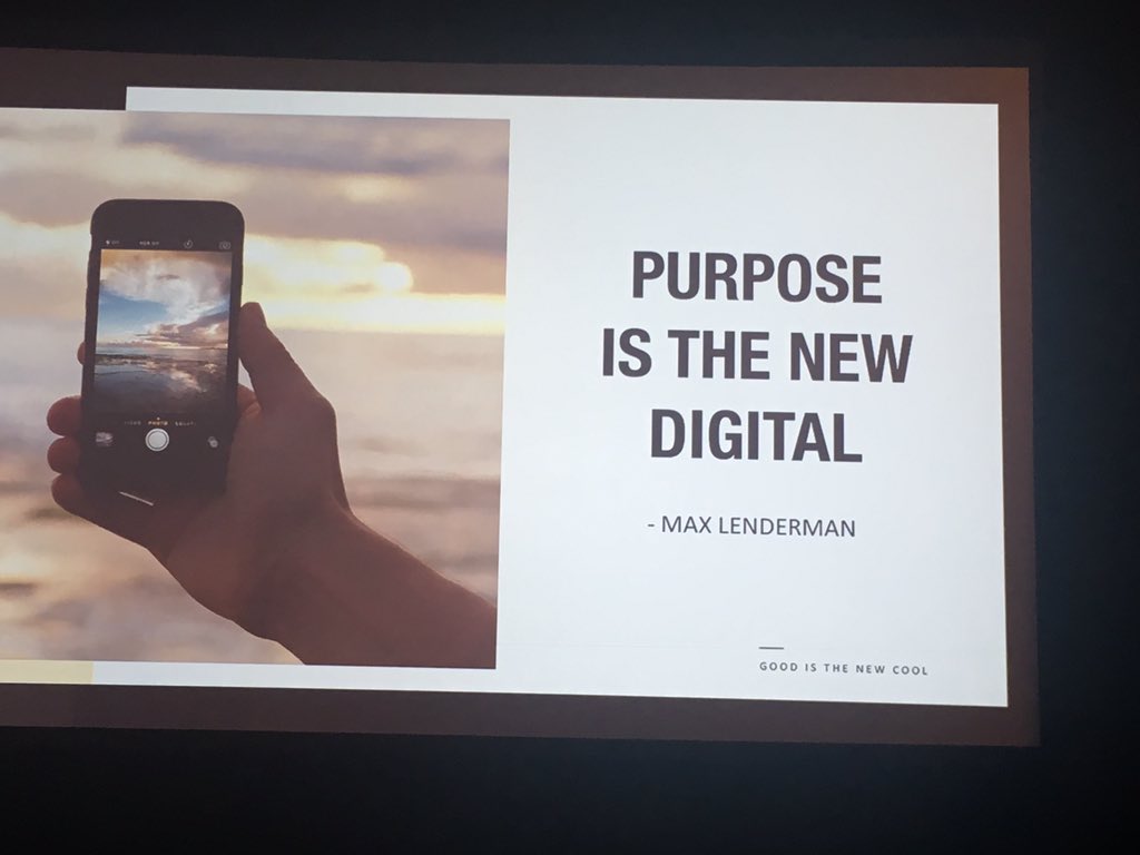 Purpose is the new Digital. If you don’t get on-board, you will miss the boat! @uwlm #UWSocPurpose #socialpurpose