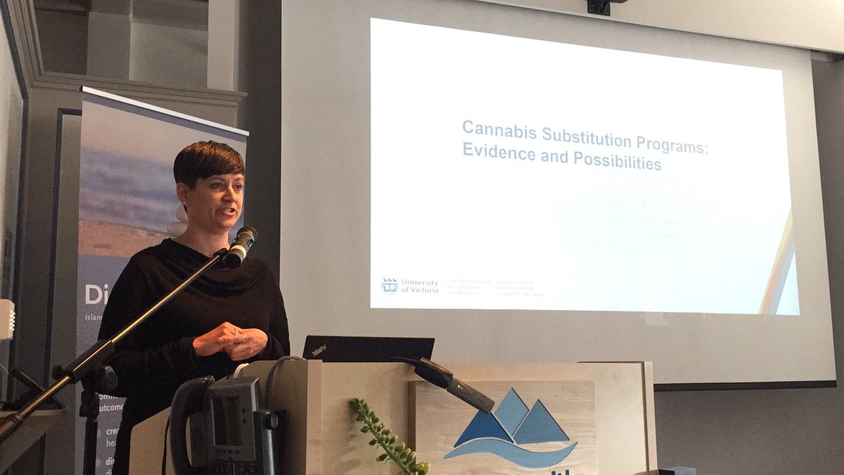 VIHealthRes's tweet photo. .@KarenUrbanoski is now live! https://t.co/nwWj4LtMyf @UVic_CISUR #Cannabis #Substitution #Evidence #5DIM https://t.co/xYpiQY5bq8