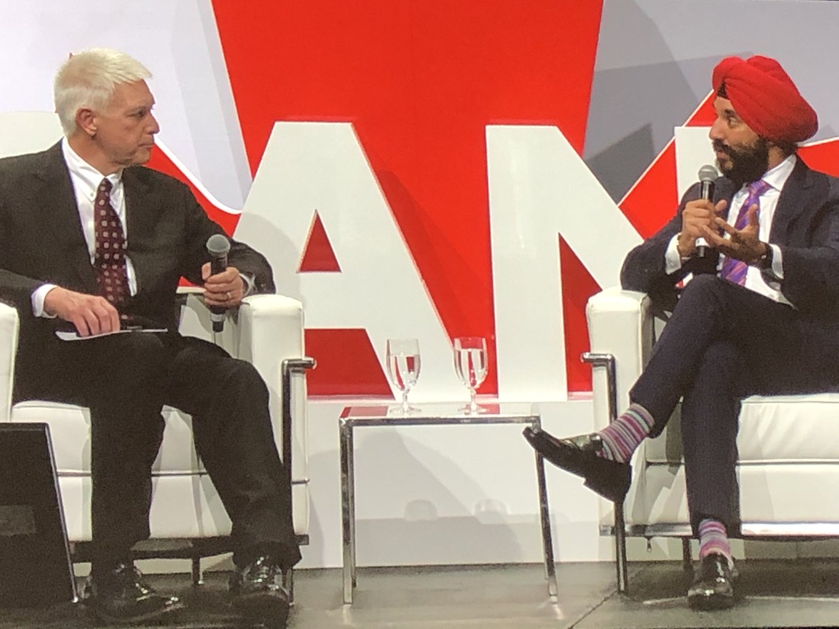 sushwang's tweet photo. @NavdeepSBains made an unscheduled visit to #OGPCanada to speak about Canada’s Digital Charter #smartcitiesCanada https://t.co/zvr7Arw9n9