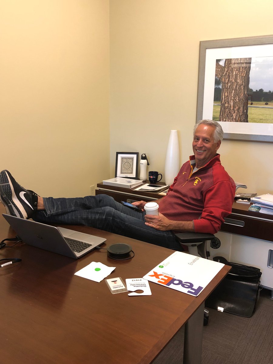 Adhering to the #DeloitteU 'dress for your day' policy: Last day in the office before #retirement.