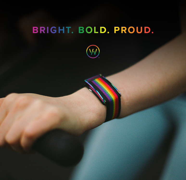 Introducing the WHOOP Pride Kit: A rainbow Liteweave band  display picture 1