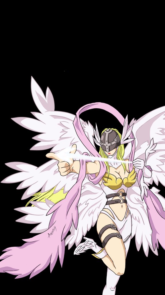 DIGIMON ADVENTURE TRI. 天女獸｜エンジェウーモン 手绘壁纸