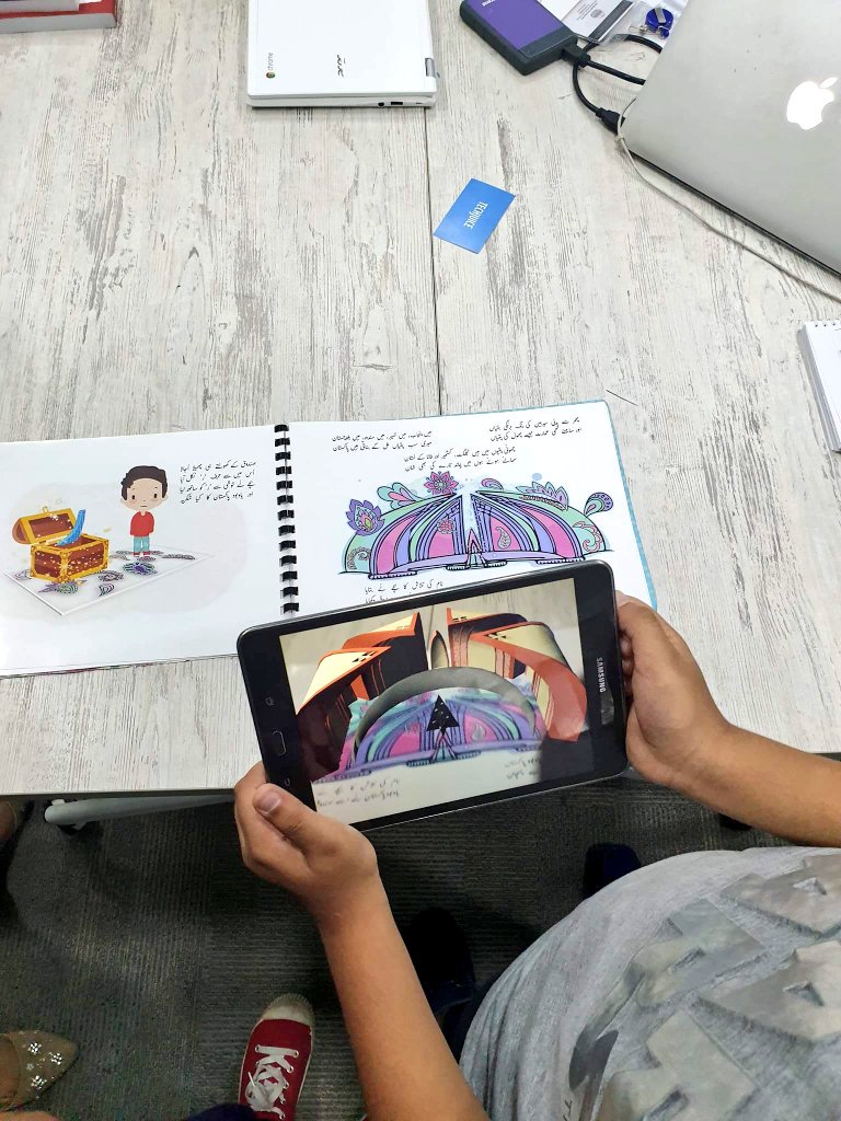 PITBIncubation's tweet photo. A Book Club sitting different than anything seen before!
A reading of The Hungry Caterpillar, children shown images on story books coming to life through augmented reality. The kids gasped "magic" every time they saw the picture coming alive!
#Cycle13 https://t.co/rlzEh1tWws