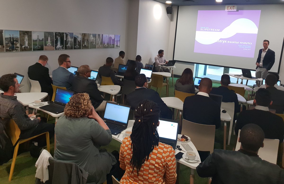 SlipstreamZA's tweet photo. The Slipstream Data Team had a great morning hosting the Alteryx Breakfast Analytics event at @Workshop17za in Sandton today. Thank you to everyone who joined us! #slipstreamdata #alteryxeverything #datascience #analytics @alteryx https://t.co/wxhlCP2ELZ