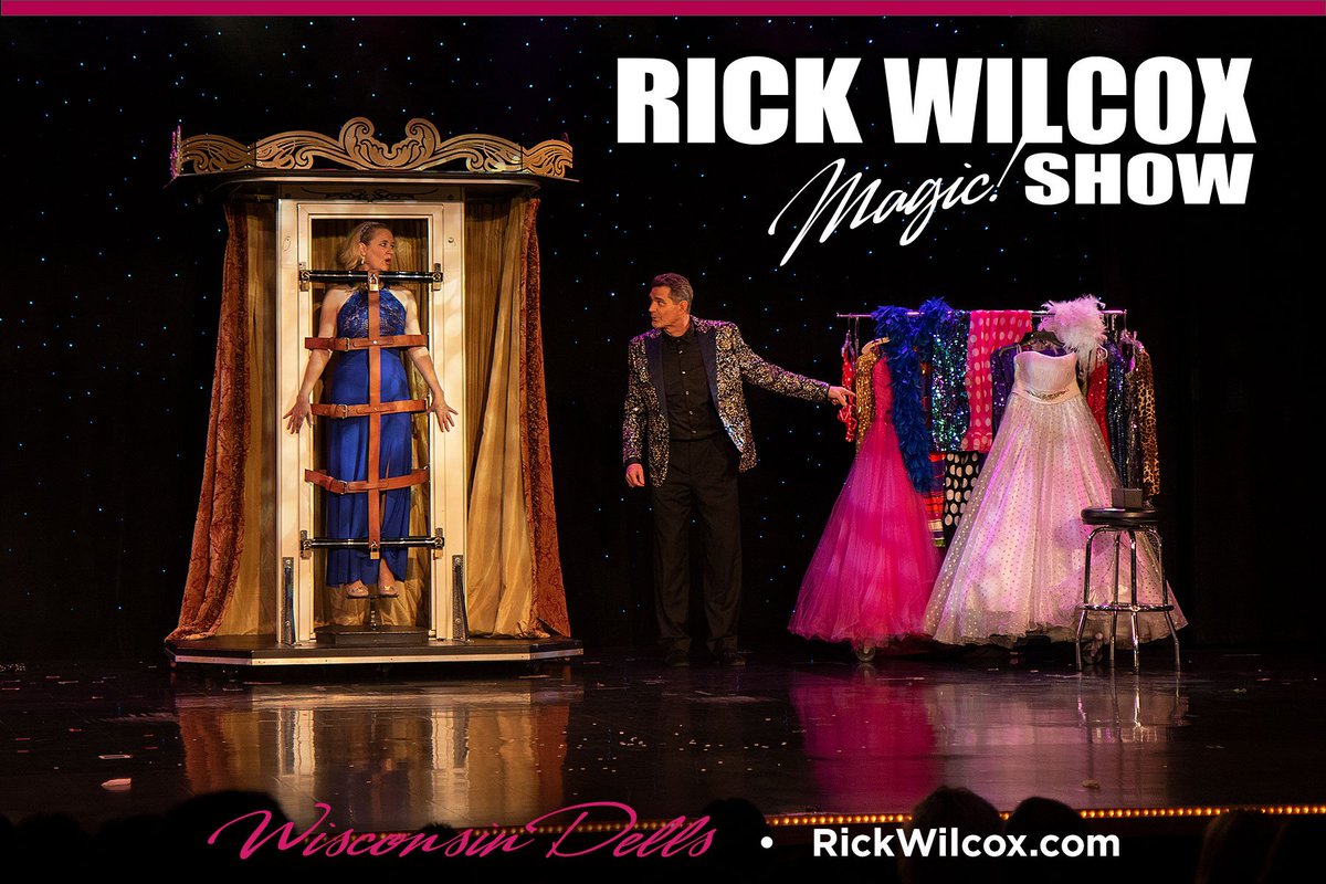 rickwilcoxmagic's tweet photo. Summer is here, so it's time to come see WHAT'S NEW FOR 2019! Shows all  summer long, beginning THIS Saturday, at 4pm. See you in the Dells! Tix:  https://t.co/UJq1AbUKwm https://t.co/2kZyF8lgwp